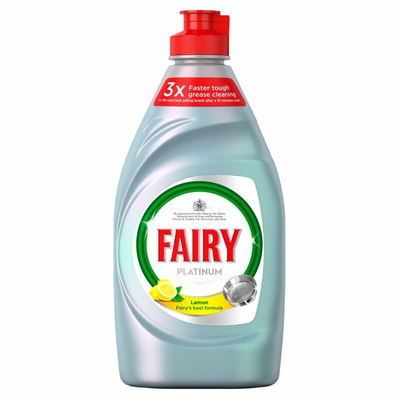 Fairy Platinum Washing Up Liquid Lemon 383ml
