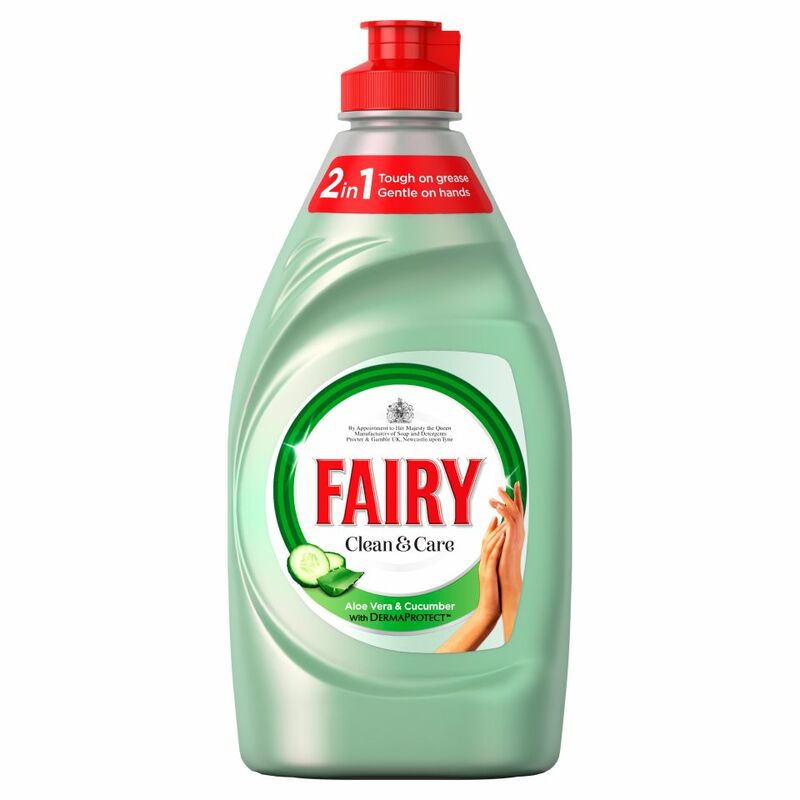 Fairy Clean & Care Washing Up Liquid Aloe Vera & Cucumber 383ML