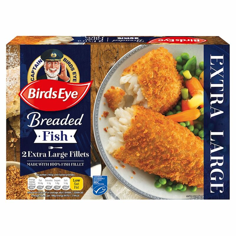 Birds Eye 2 Breaded Extra Large Fish Fillets 320g Birds Eye 2 Breaded Extra Large Fish Fillets 320g