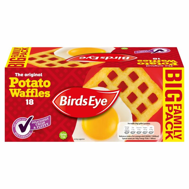 Birds Eye The Original 18 Potato Waffles 1.02kg Birds Eye The Original 18 Potato Waffles 1.02kg