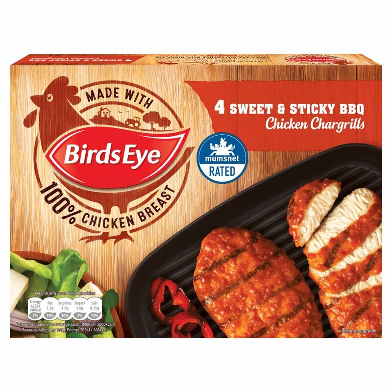 Birds Eye 4 Sweet & Sticky BBQ Chicken Chargrills 348g