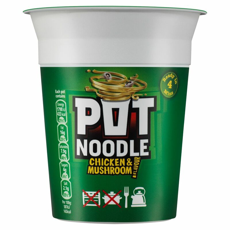 Pot Noodle Standard Chicken & Mushroom 90g Pot Noodle Standard Chicken & Mushroom 90g