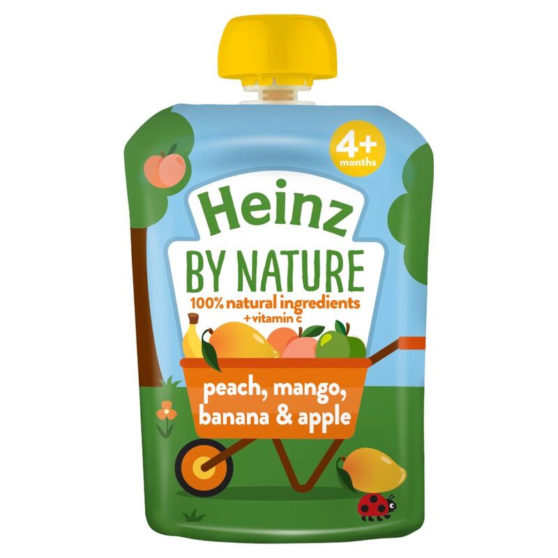 Heinz 4+ Months By Nature Peach, Mango, Banana & Apple 100g