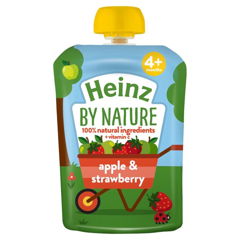 Heinz 4+ Months By Nature Apple & Strawberry 100g