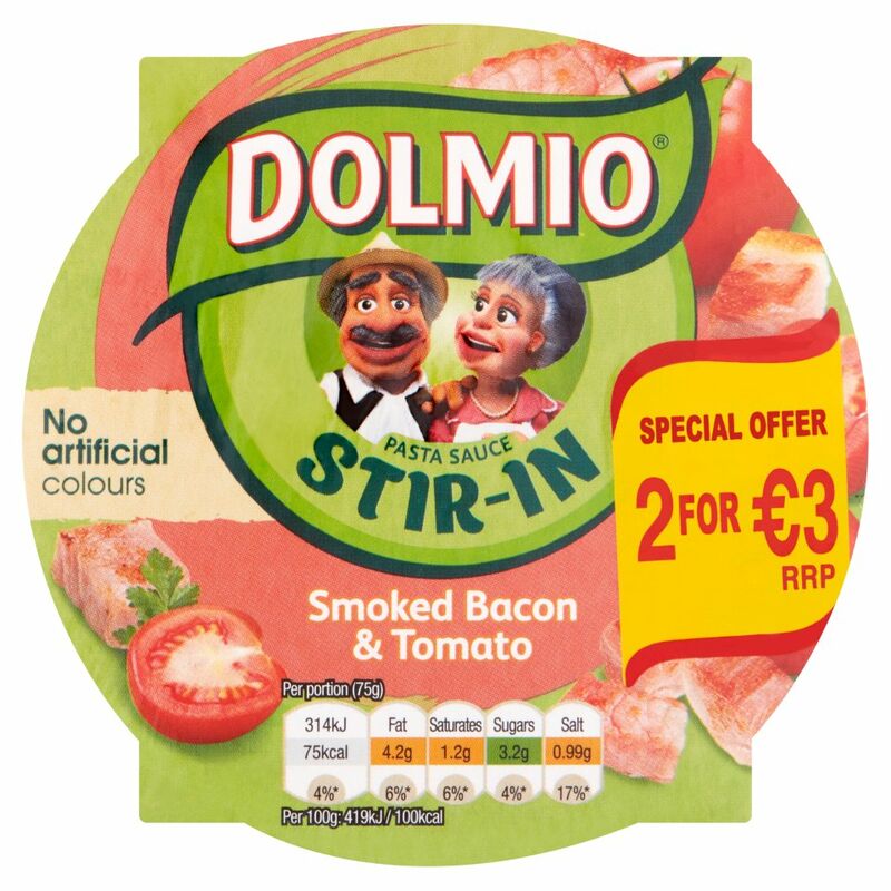 DOLMIO® Pasta Sauce Stir-In Smoked Bacon & Tomato 150g