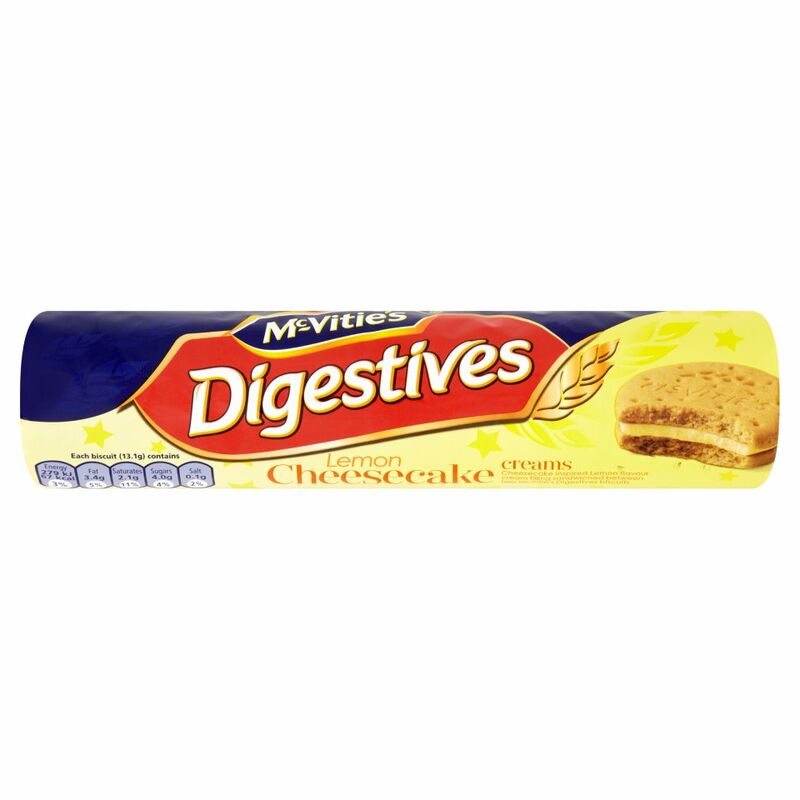 McVitie's Digestives Lemon Cheesecake Creams 168g McVitie's Digestives Lemon Cheesecake Creams 168g