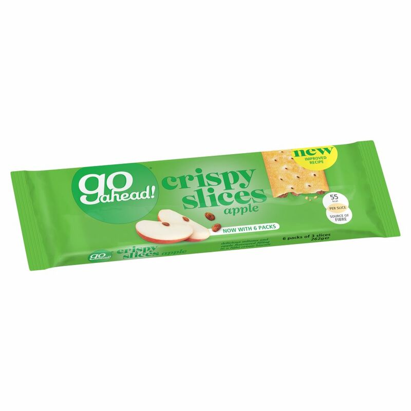 Go Ahead! Crispy Slices Apple 6 Packs of 3 Slices 262g Go Ahead! Crispy Slices Apple 6 Packs of 3 Slices 262g
