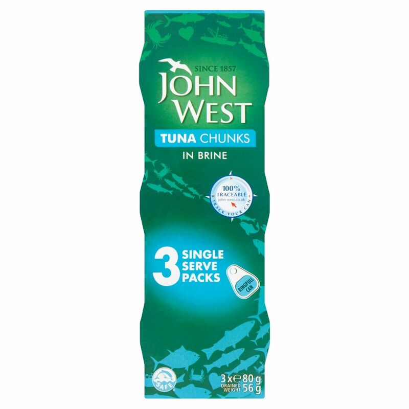 John West Tuna Chunks in Brine 3 x 80g