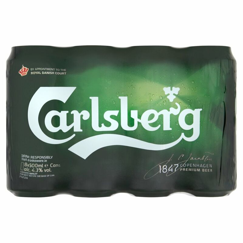 Carlsberg Premium Beer 8 x 500ml