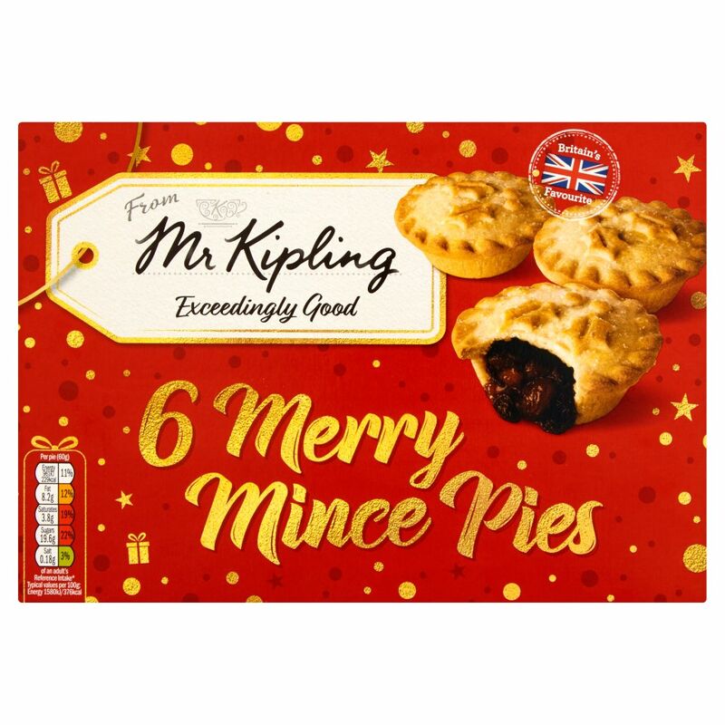 Mr Kipling Exceedingly Good 6 Merry Mince Pies Mr Kipling Exceedingly Good 6 Merry Mince Pies