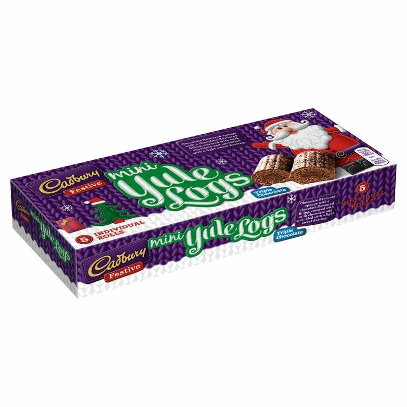 Cadbury 5 Festive Mini Yule Logs Cadbury 5 Festive Mini Yule Logs