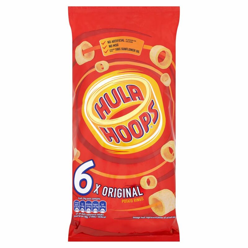 Hula Hoops Original Potato Rings 6 x 24g