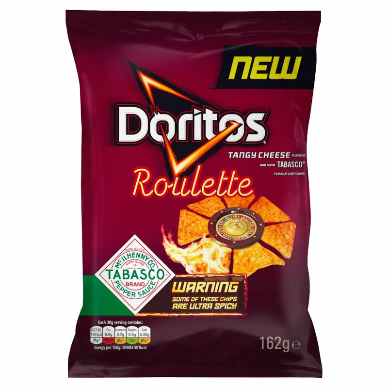 Doritos Roulette Tabasco Tortilla Chips 162g Doritos Roulette Tabasco Tortilla Chips 162g