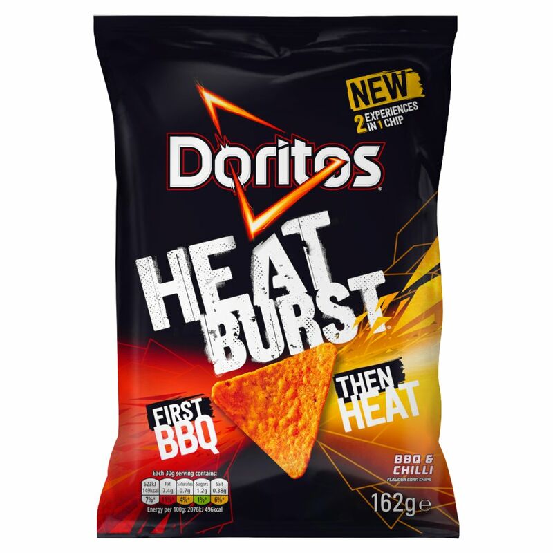 Doritos Heatburst BBQ & Chilli Tortilla Chips 162g Doritos Heatburst BBQ & Chilli Tortilla Chips 162g