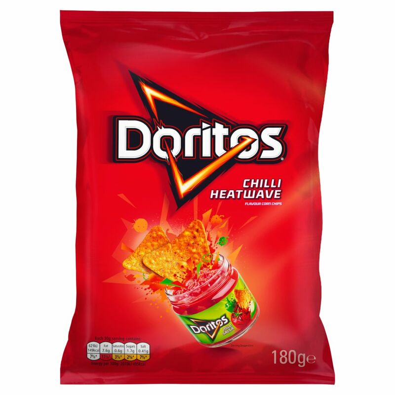 Doritos Chilli Heatwave Tortilla Chips 180g Doritos Chilli Heatwave Tortilla Chips 180g
