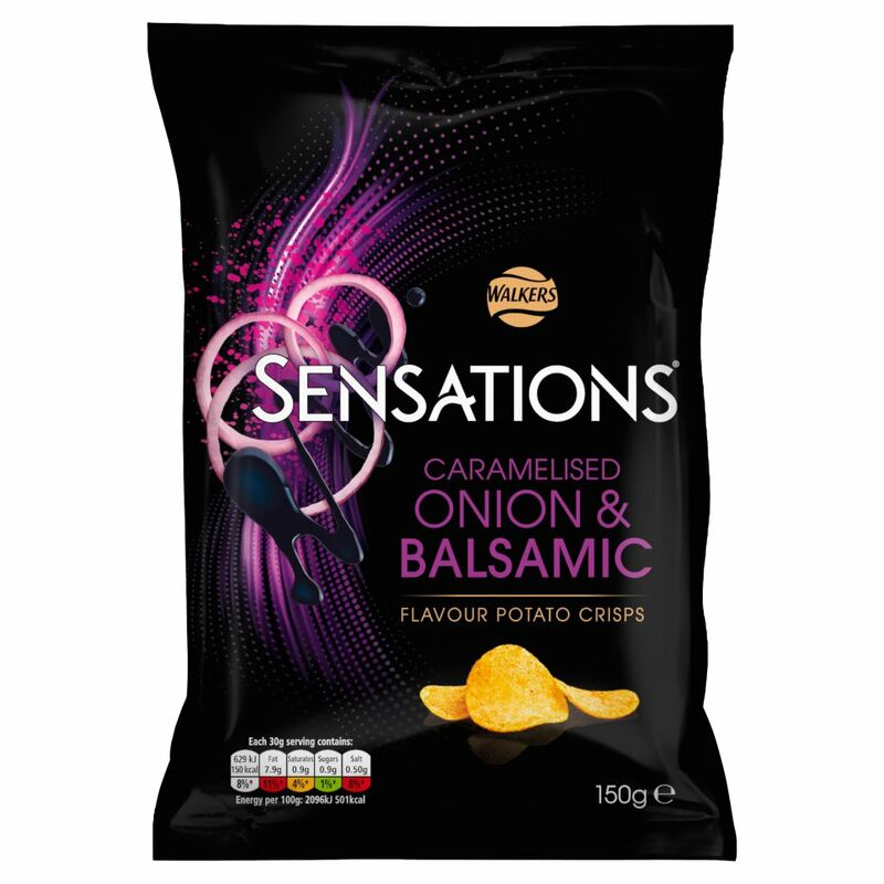 Walkers Sensations Onion & Balsamic Vinegar Crisps 150g