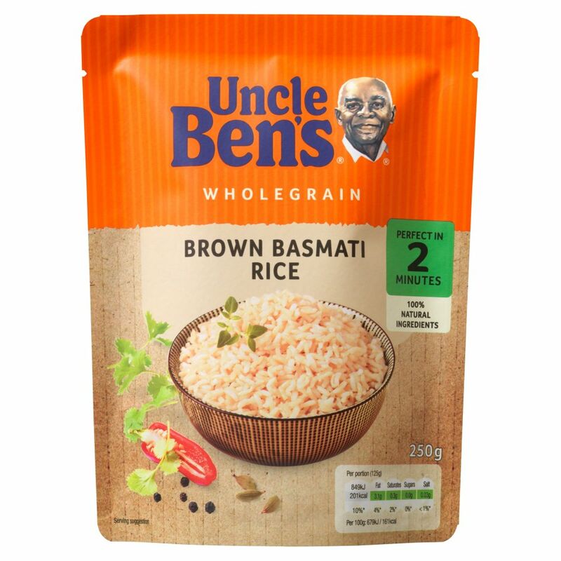 UNCLE BEN'S® Wholegrain Brown Basmati Rice 250g UNCLE BEN'S® Wholegrain Brown Basmati Rice 250g