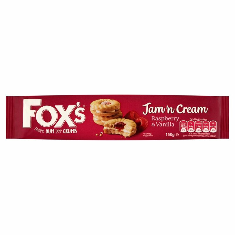Fox's Jam n' Cream Raspberry & Vanilla 150g