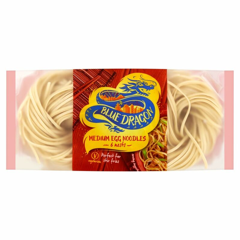 Blue Dragon 6 Medium Egg Noodles Nests 300g