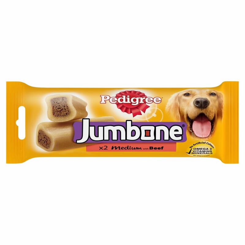 PEDIGREE Jumbone Medium Dog Treats with Beef 2 Chews PEDIGREE Jumbone Medium Dog Treats with Beef 2 Chews