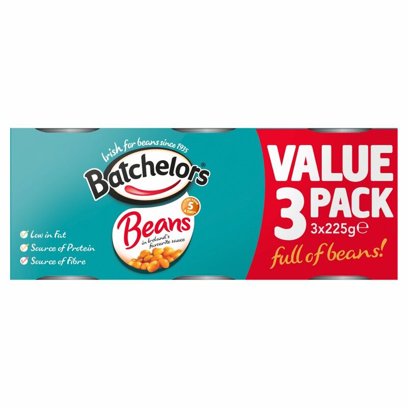 Batchelors Beans in Ireland's Favourite Sauce 3 x 225g