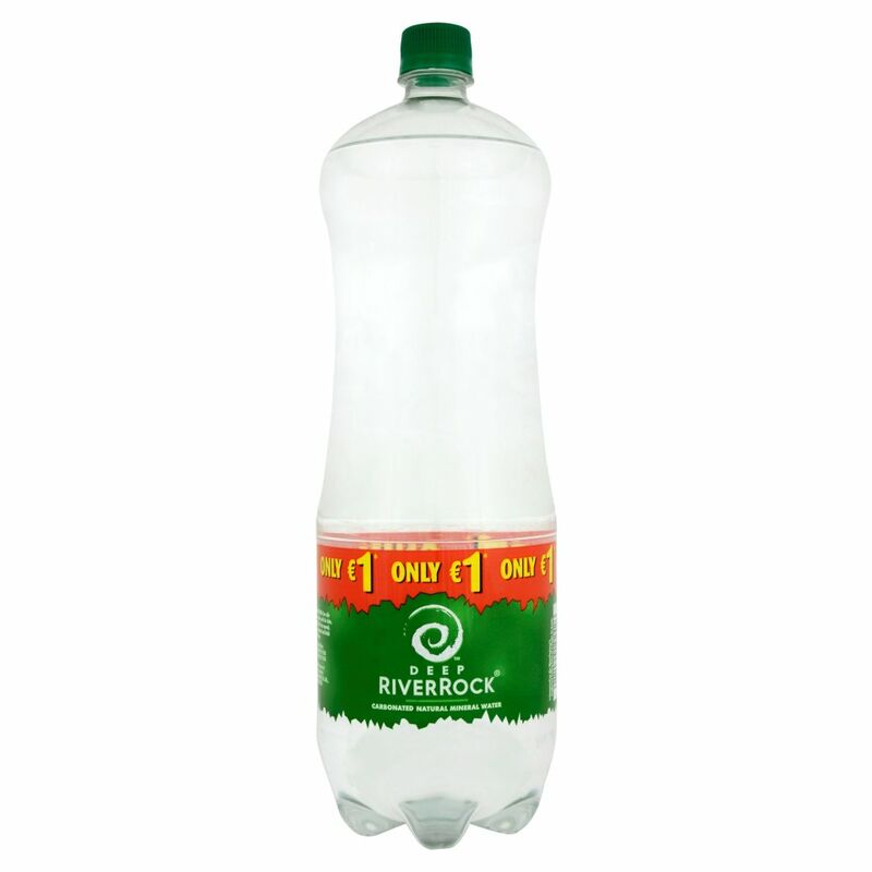 Deep RiverRock Carbonated Natural Mineral Water 2 Litre