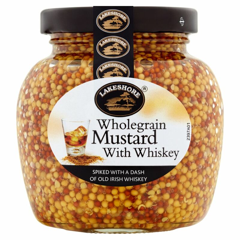 Lakeshore Wholegrain Mustard with Whiskey 205g
