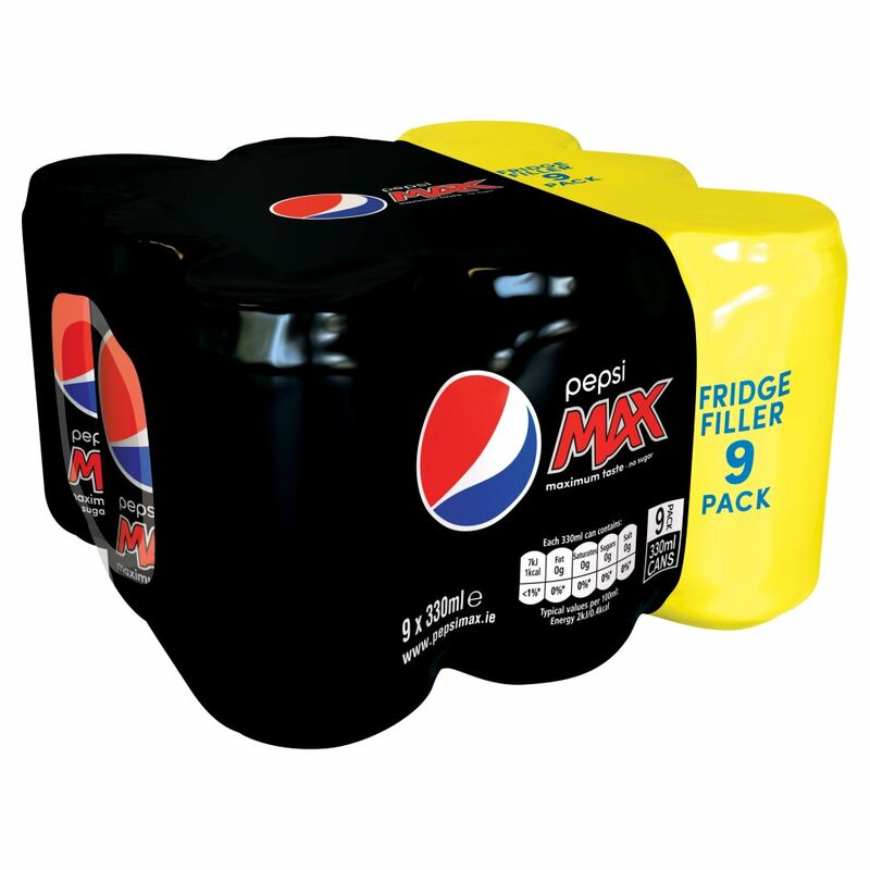 Pepsi Max 9 x 330ml Pepsi Max 9 x 330ml