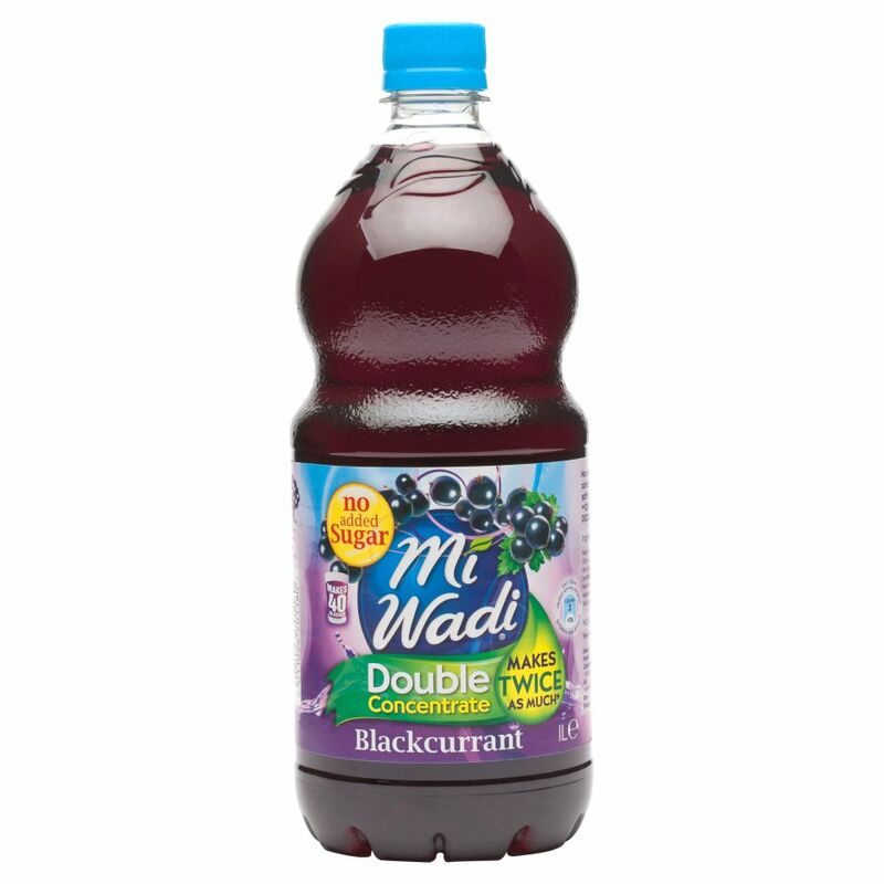 Mi Wadi No Added Sugar Double Concentrate Blackcurrant 1L