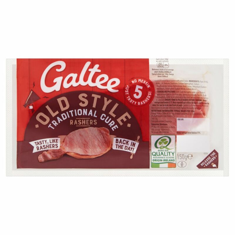 Galtee 5 Old Style Traditional Cure Rashers 150g