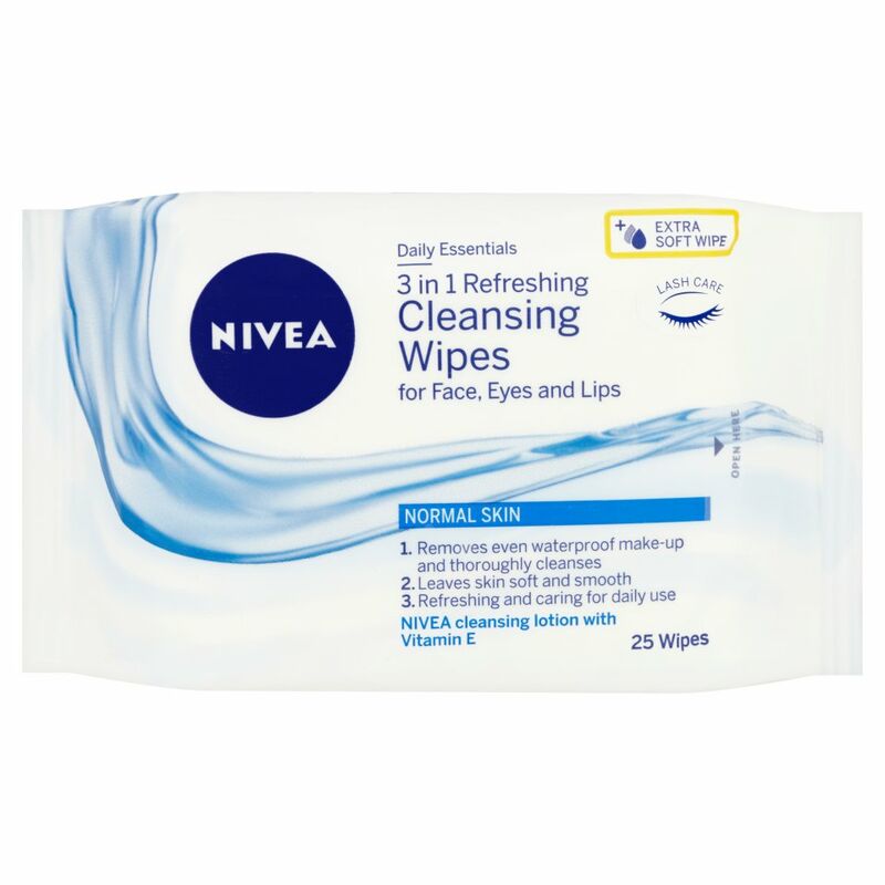 NIVEA® Daily Essentials 3 in 1 Refreshing Cleansing Wipes for Normal Skin 25 Wipes NIVEA® Daily Essentials 3 in 1 Refreshing Cleansing Wipes for Normal Skin 25 Wipes