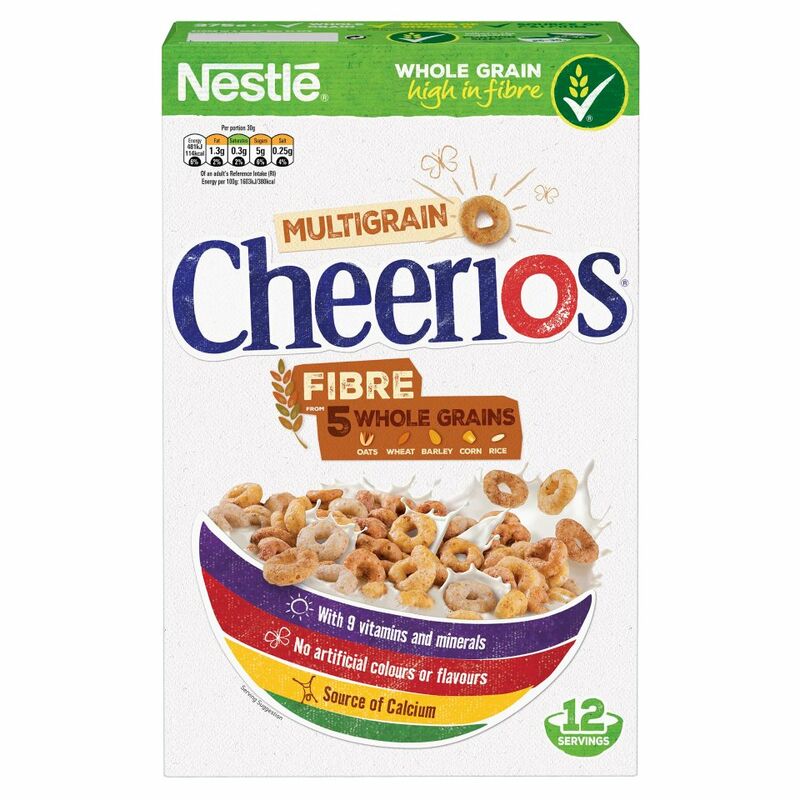 NESTLE CHEERIOS MULTIGRAIN Cereal 375g Box