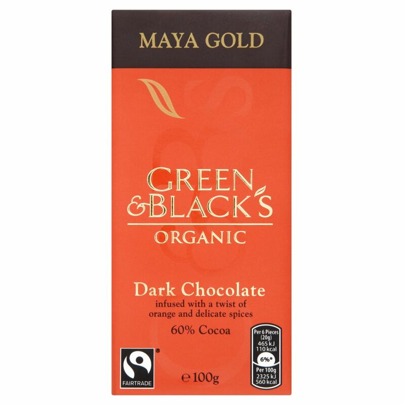 Green & Black's Organic Maya Gold Dark Chocolate Bar 100g Green & Black's Organic Maya Gold Dark Chocolate Bar 100g
