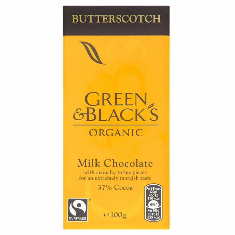 Green & Black's Organic Butterscotch Milk Chocolate Bar 100g