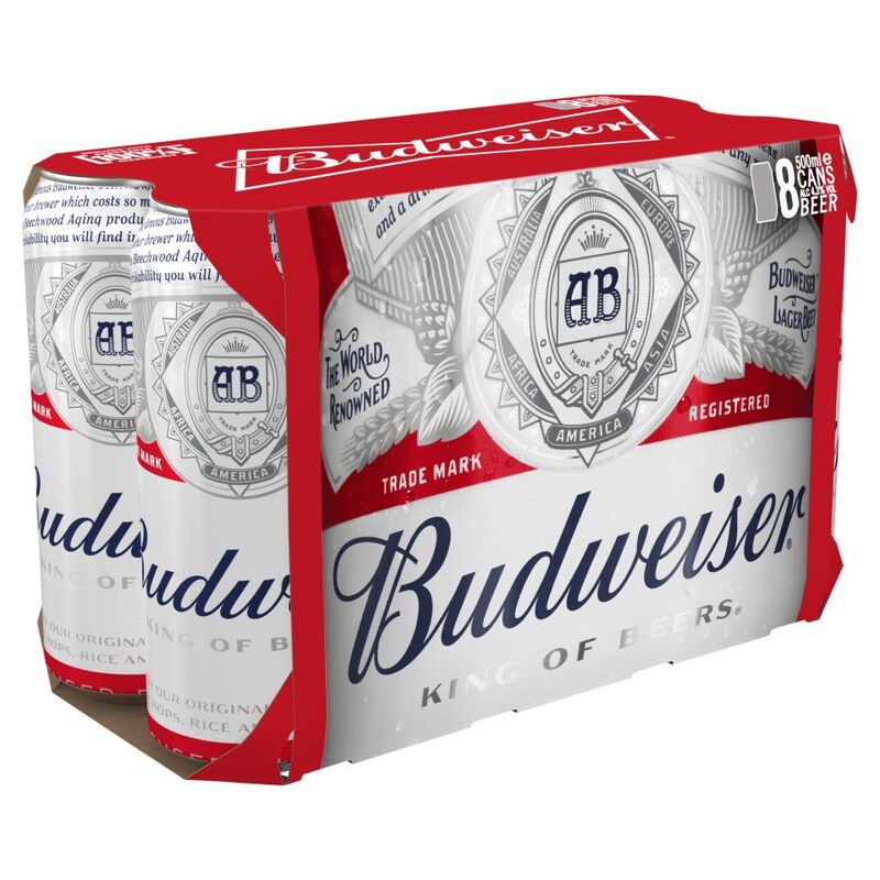 Budweiser Limited Edition Beer 8 x 500ml