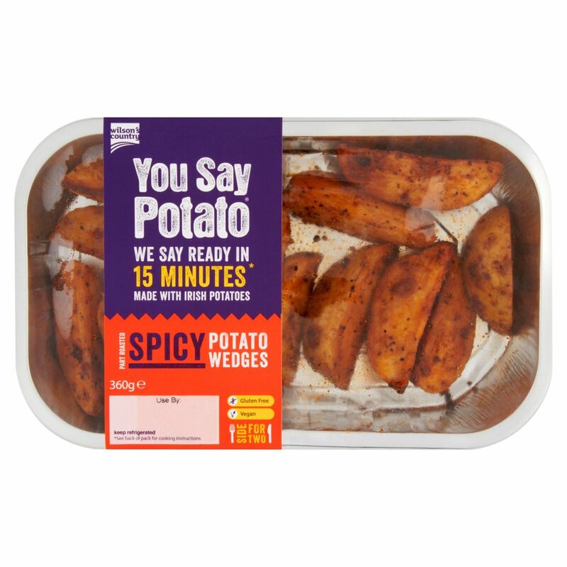 Wilson's Country You Say Potato Spicy Potato Wedges 360g Wilson's Country You Say Potato Spicy Potato Wedges 360g