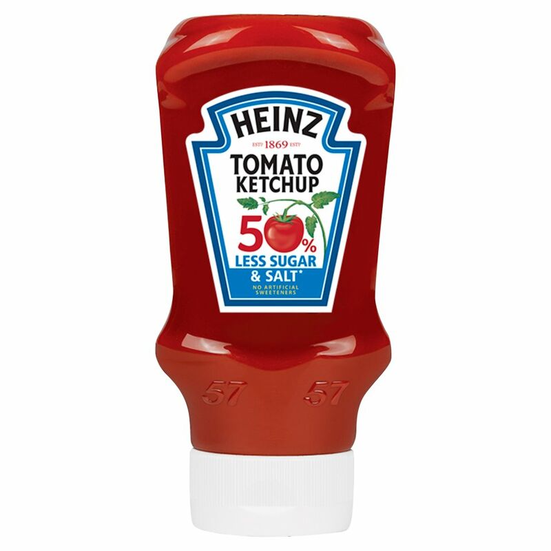 Heinz Tomato Ketchup 50% Less Sugar & Salt 435g Heinz Tomato Ketchup 50% Less Sugar & Salt 435g