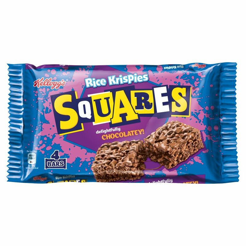 Kellogg's Rice Krispies Squares Chocolate Cereal Bars 4 x 36g Kellogg's Rice Krispies Squares Chocolate Cereal Bars 4 x 36g
