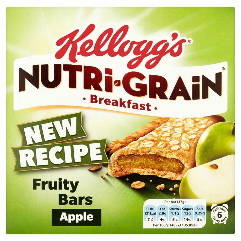 Kellogg's Nutri-Grain Apple Cereal Bars 6 x 37g