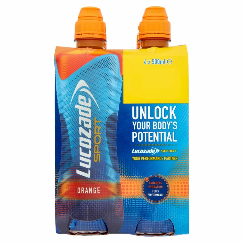 Lucozade Sport Orange 4 x 500ml Lucozade Sport Orange 4 x 500ml