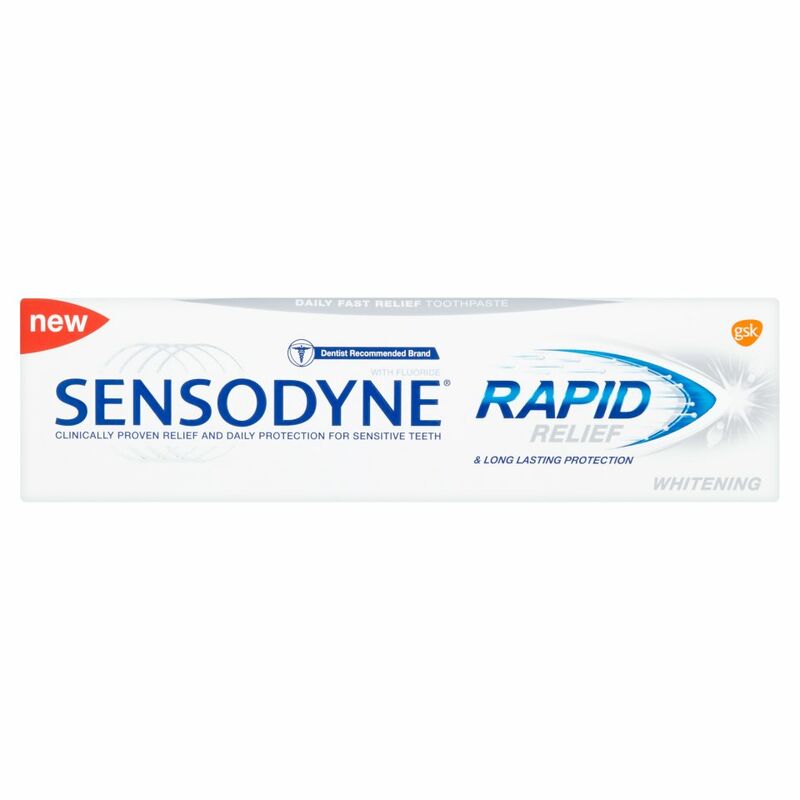 Sensodyne Rapid Relief Whitening Toothpaste 75ml