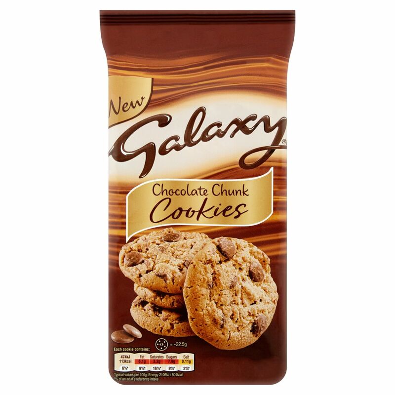 Galaxy Chocolate Chunk Cookies 180g Galaxy Chocolate Chunk Cookies 180g