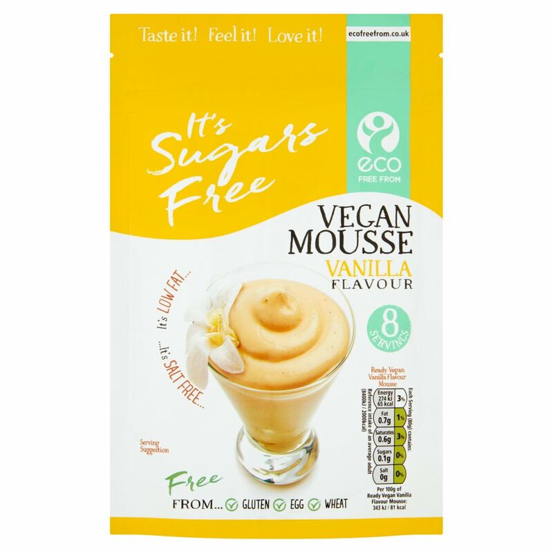 Eco Free From Vegan Mousse Vanilla Flavour 135g