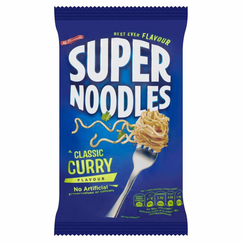 McDonnells Super Noodles Classic Curry Flavour 100g McDonnells Super Noodles Classic Curry Flavour 100g