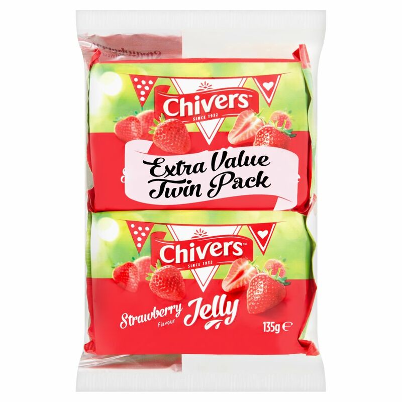 Chivers Strawberry Flavour Jelly 2 x 135g Chivers Strawberry Flavour Jelly 2 x 135g