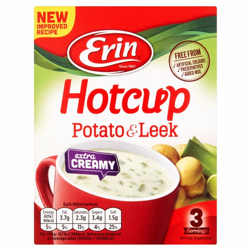 Erin Hotcup Potato & Leek Extra Creamy 72g