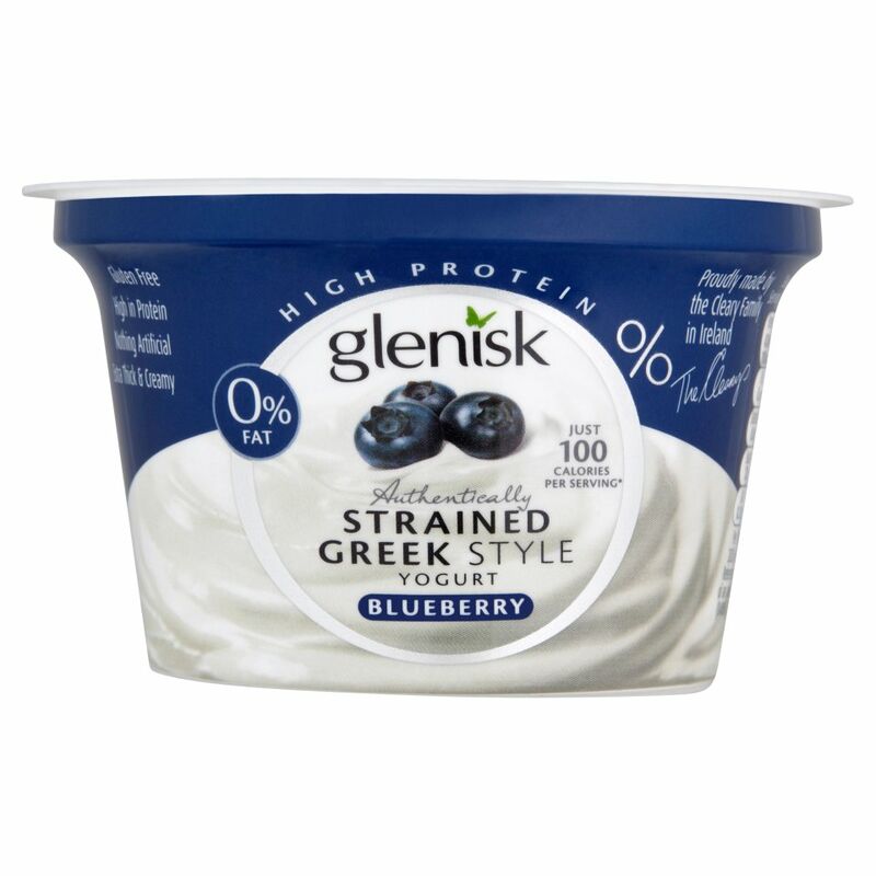 Glenisk Authentically Strained Greek Style Yogurt Blueberry 150g