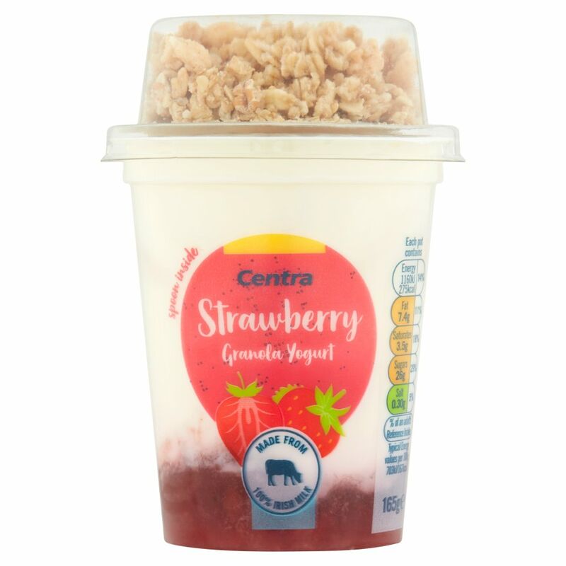 Centra Strawberry Granola Yogurt 165g