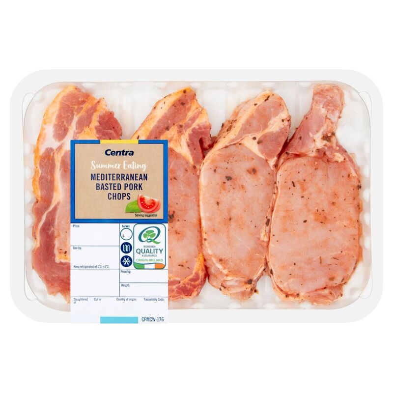 Centra Summer Eating Mediterranean Basted Pork Chops 0.425kg