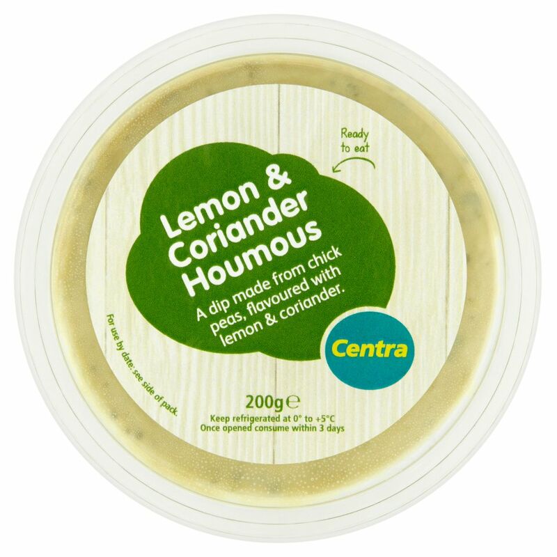 Centra Lemon & Coriander Houmous 200g Centra Lemon & Coriander Houmous 200g